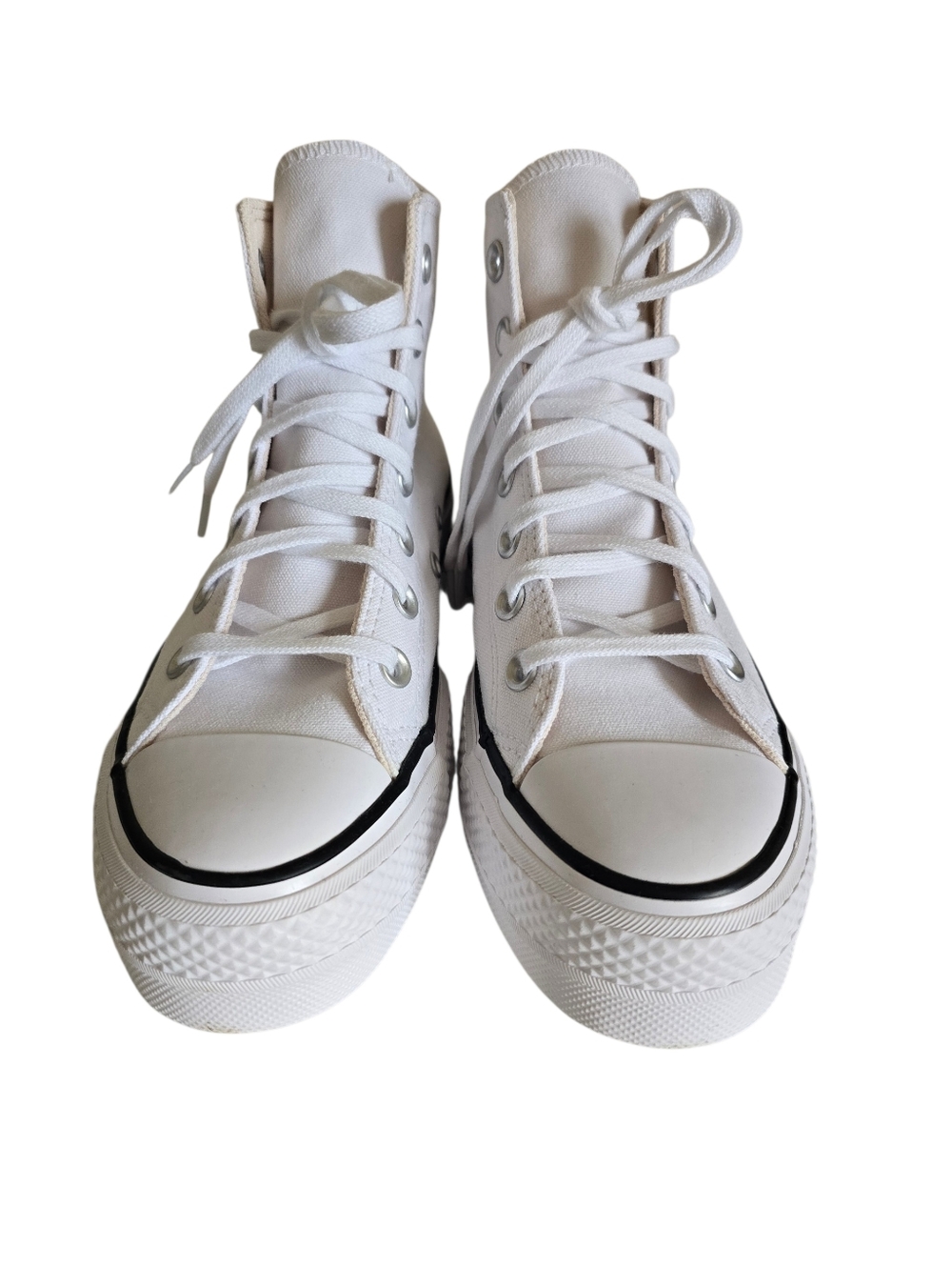 NEW🤍Converse Chuck Taylor All-Star Women White Lift High-Top Platform Sneakers - Picture 3 of 16